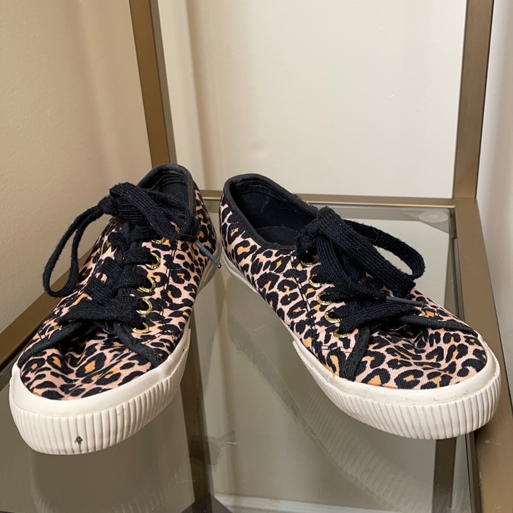 Pastry leopard print sneakers canvas punk goth
